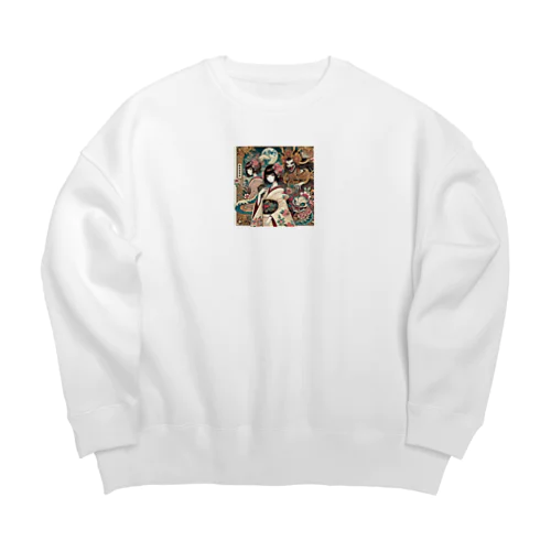 少女と３つのしもべシリーズ Big Crew Neck Sweatshirt