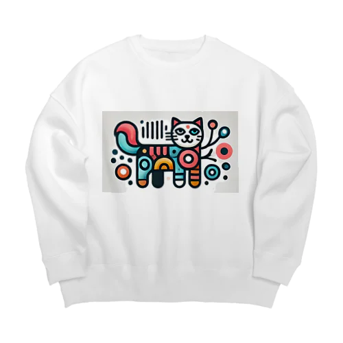 キャットくん Big Crew Neck Sweatshirt