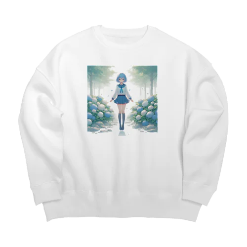 千賀、浮遊する Big Crew Neck Sweatshirt