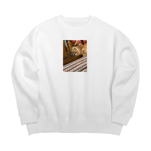 ポメラニアンのアリス Big Crew Neck Sweatshirt