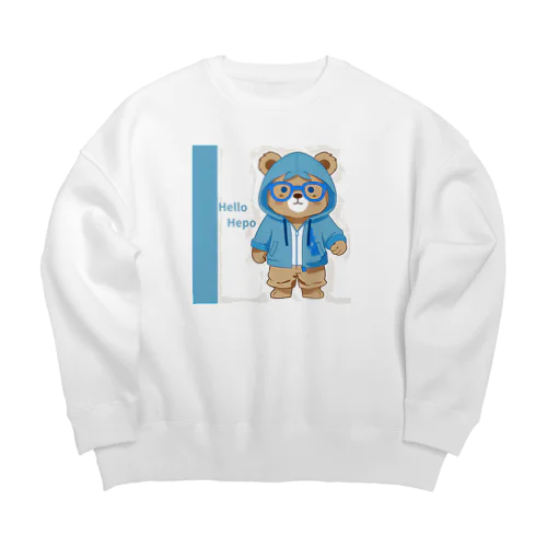 Hepo hepo SMILE Big Crew Neck Sweatshirt