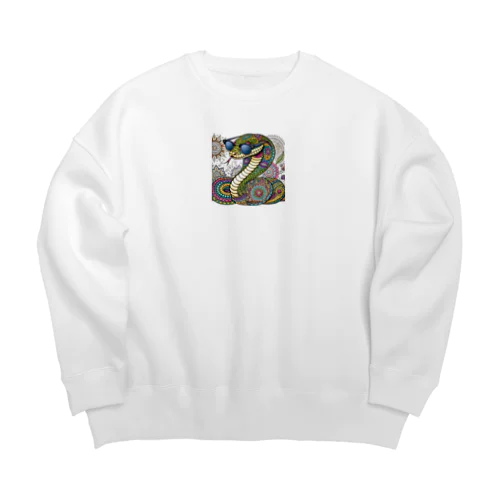 サングラス蛇 Big Crew Neck Sweatshirt