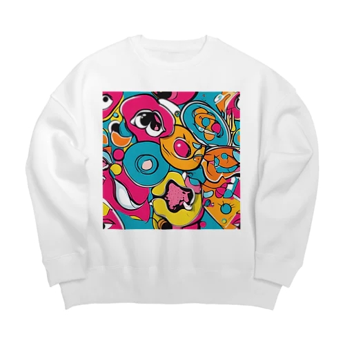 ポップアート Big Crew Neck Sweatshirt