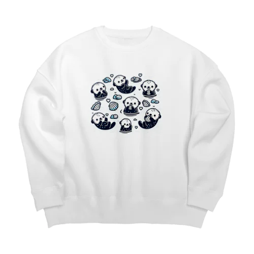 ラッコの家族 Big Crew Neck Sweatshirt