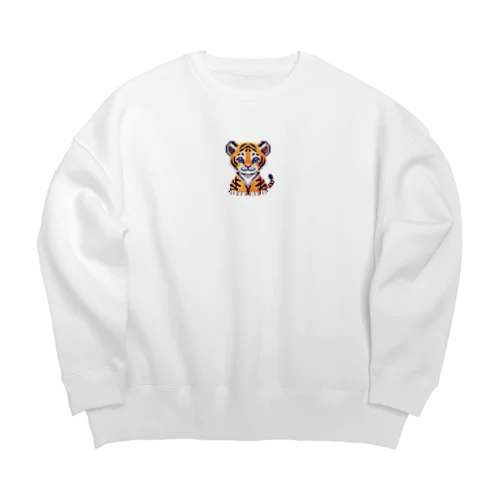 ドット絵のライオン Big Crew Neck Sweatshirt