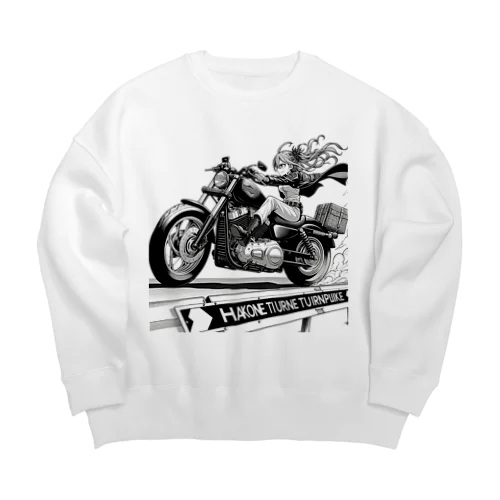 バイク女子 04 Big Crew Neck Sweatshirt