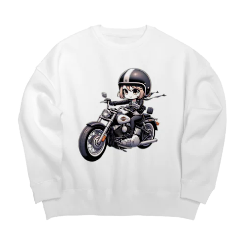 バイク女子 05 Big Crew Neck Sweatshirt