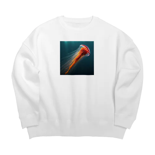 クラゲ Big Crew Neck Sweatshirt