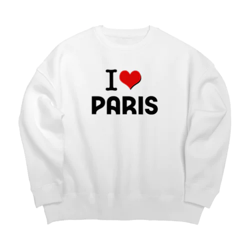 I LOVE　PARIS　PARIS2024　パリ ビッグシルエットスウェット