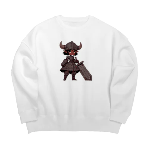 エルフの女戦士 Big Crew Neck Sweatshirt