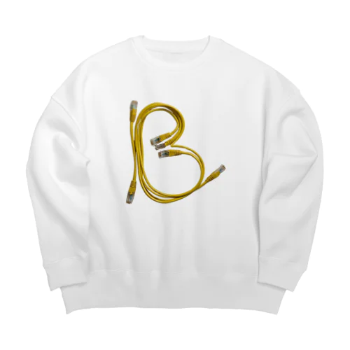 ケーブル配線コードで作ったイニシャル-B Big Crew Neck Sweatshirt