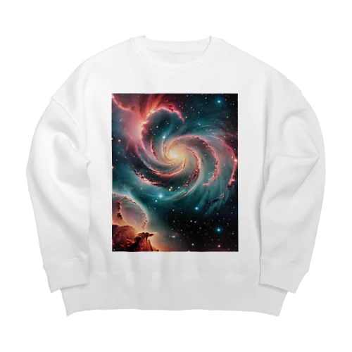 幻想的な宇宙 Big Crew Neck Sweatshirt