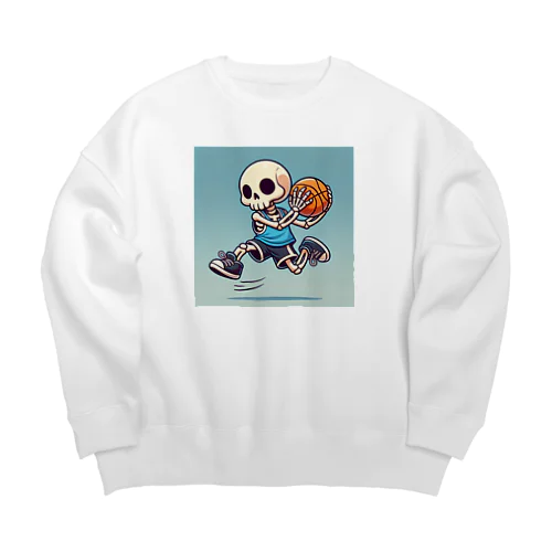 スカルフープ：ゴーストプレイヤーのダンクショット Big Crew Neck Sweatshirt