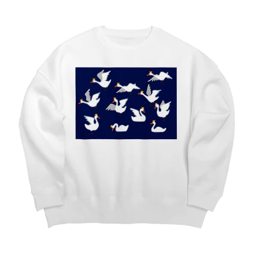 白鳥の王子  Big Crew Neck Sweatshirt