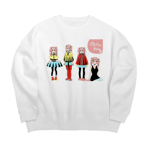 パステルちゃんズ Big Crew Neck Sweatshirt