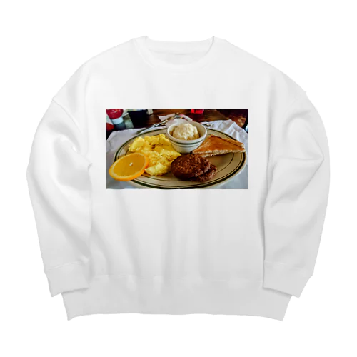 First time【ニューオーリンズで初めての食事】 Big Crew Neck Sweatshirt