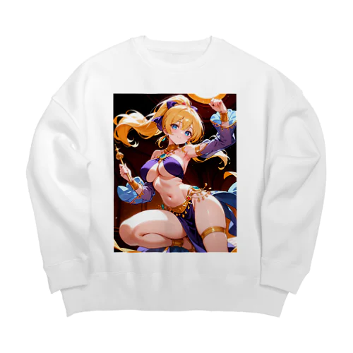 紫の踊り子タレイア 二次元タレイアシリーズNo.2 4-2-250204 Big Crew Neck Sweatshirt
