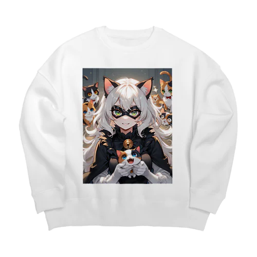 猫魔女の陰謀 二次元タレイアシリーズNo.3 4-3-250222 Big Crew Neck Sweatshirt