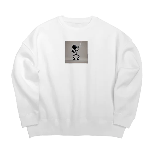 モクモクさん Big Crew Neck Sweatshirt