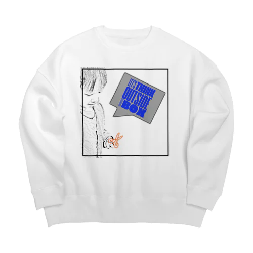 枠をぶっ壊せ！Tシャツ Big Crew Neck Sweatshirt