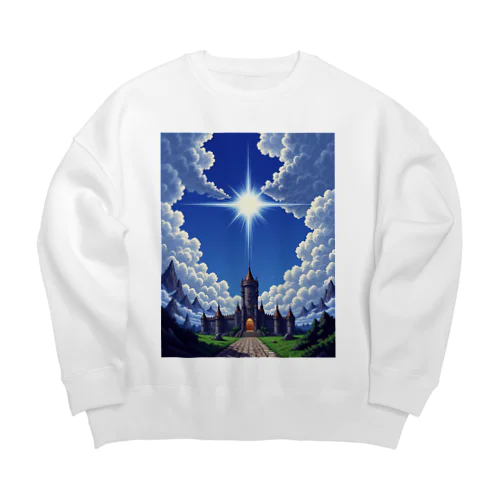 青空と城壁 1-2-250301 Big Crew Neck Sweatshirt