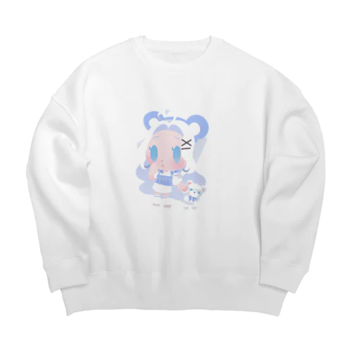 夏萌もも だいふくといっしょ！ Big Crew Neck Sweatshirt