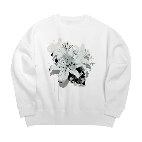 Lily Skull [White] ビッグシルエットスウェット