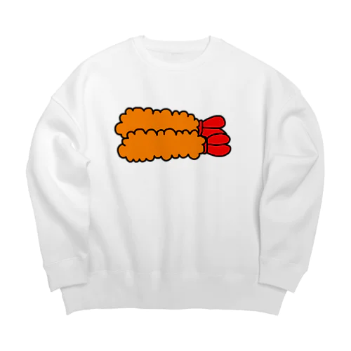 ほぼエビフライ Big Crew Neck Sweatshirt