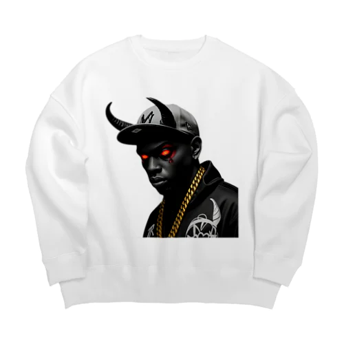 何者かが乗り移ったようだ Big Crew Neck Sweatshirt