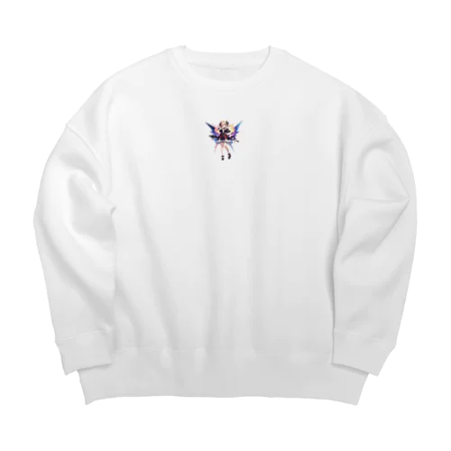 00229-女性化版のロボット Big Crew Neck Sweatshirt