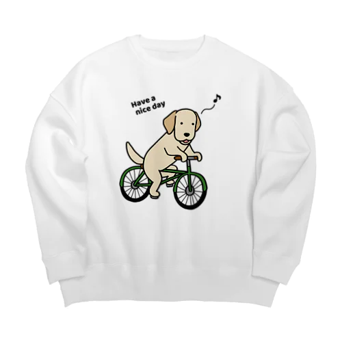 bicycleラブ イエロー Big Crew Neck Sweatshirt