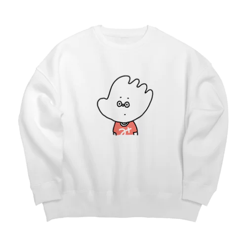 みとんちゃん（真顔） Big Crew Neck Sweatshirt