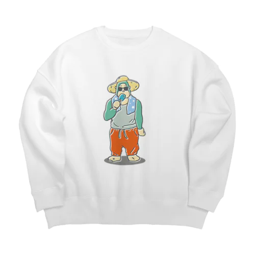 ごりらのなつさん-アイス Big Crew Neck Sweatshirt