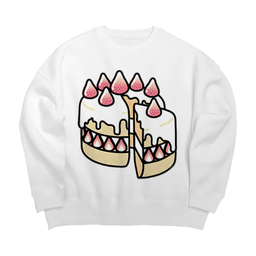 特別な日のショートケーキ Big Crew Neck Sweatshirt