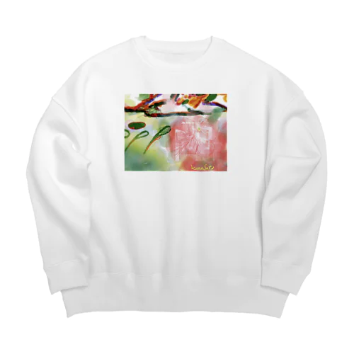 Flowers in OZE Big Crew Neck Sweatshirt