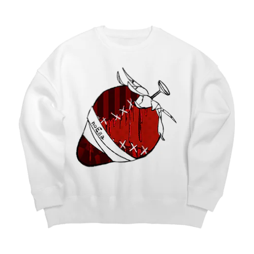 ツギハギイチゴ Big Crew Neck Sweatshirt