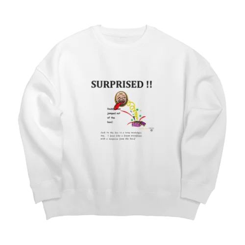 surprised Big Crew Neck Sweatshirt