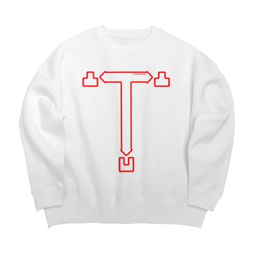 凸凸凹TR Big Crew Neck Sweatshirt