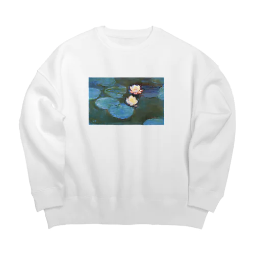  クロード・モネ / 睡蓮 / 1897/ Claude Monet / Water Lilly Big Crew Neck Sweatshirt
