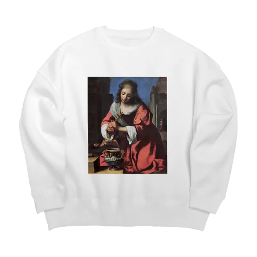 聖プラクセディス / フェルメール(Saint Praxedis 1655) Big Crew Neck Sweatshirt