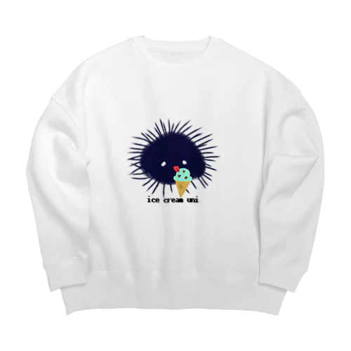 アイスうに Big Crew Neck Sweatshirt