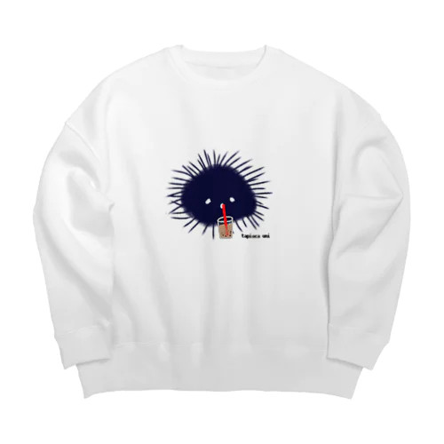 タピオカうに Big Crew Neck Sweatshirt