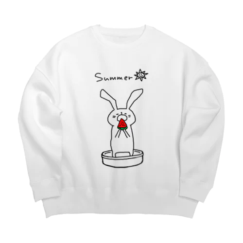 なつみ暑さとのたたかい② Big Crew Neck Sweatshirt