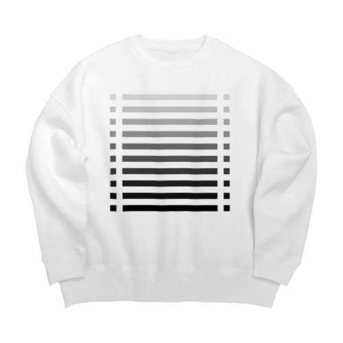 color bar - monochrome - Big Crew Neck Sweatshirt