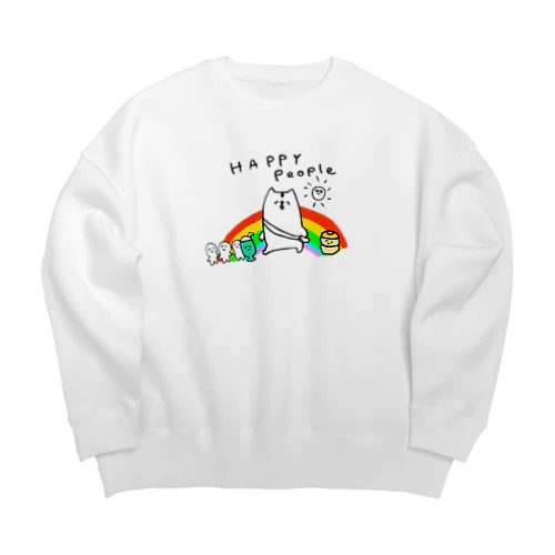 happy people Big Crew Neck Sweatshirt