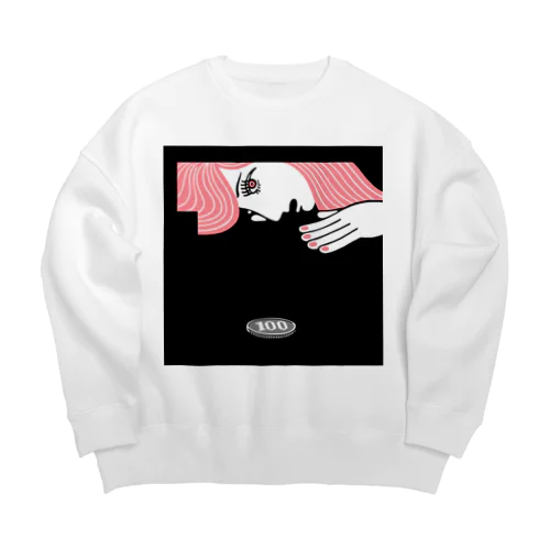 100円女 Big Crew Neck Sweatshirt