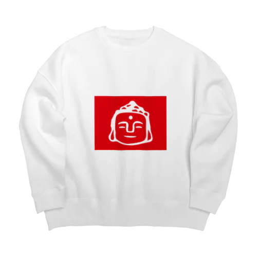 red daibutsu 紅白大仏 Big Crew Neck Sweatshirt