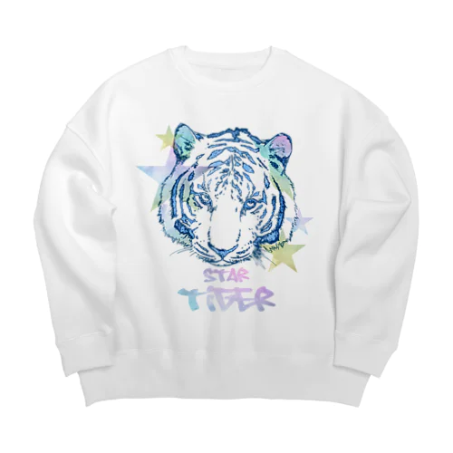 pastel tiger ビッグシルエットスウェット