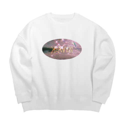 .｡.:*♡天国 Big Crew Neck Sweatshirt