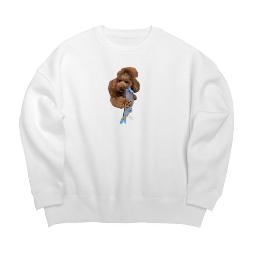 新巻鮭を捕まえるフー Big Crew Neck Sweatshirt